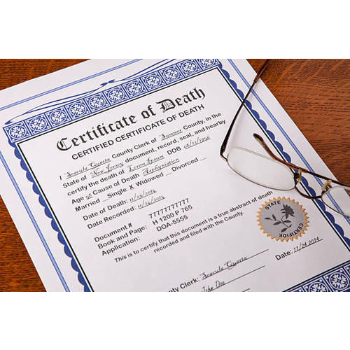 Death Certificate Assistance